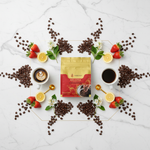 Flat Lay Ascending Nature Geisha Coffee